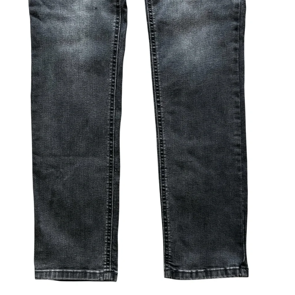 Boden Black Adjustable Waist Straight Leg Stretchy Jeans Button Zipper Sz 15Y L - Picture 4 of 10